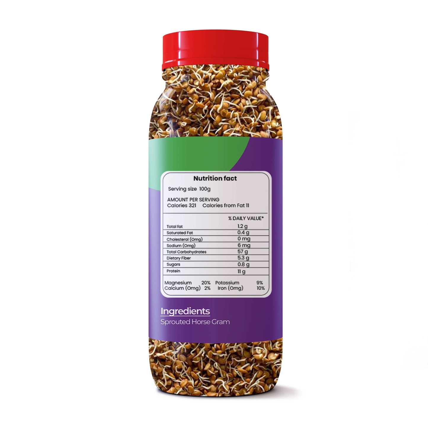 Sprouted Horse Gram - Unpolished Washed & Cleaned Premium Quality