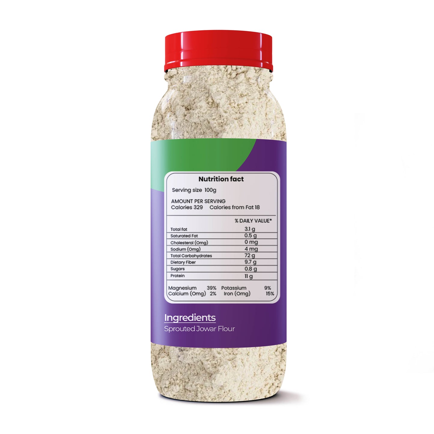 Sprouted Jowar Flour - Unpolished Washed & Cleaned Premium Quality