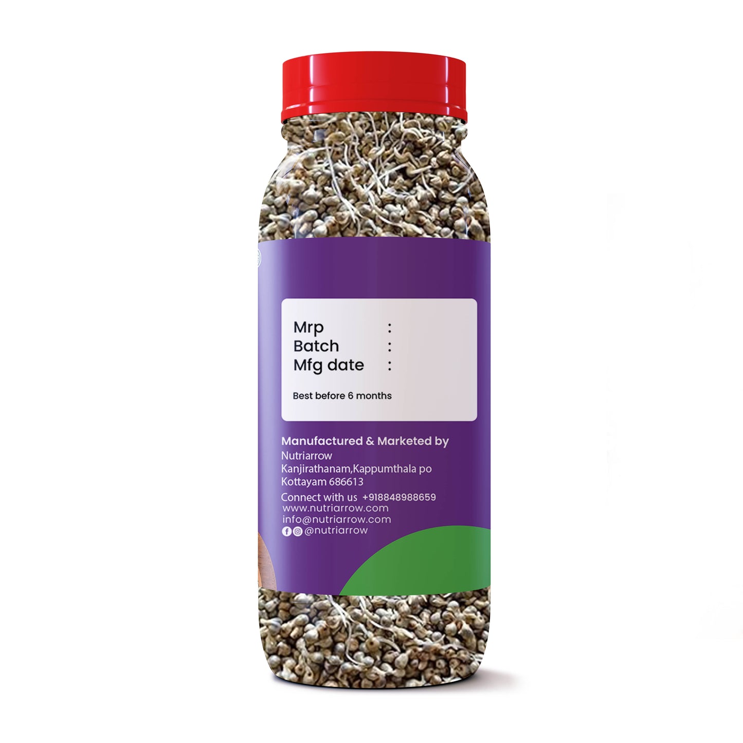 Sprouted Bajra - Unpolished Washed & Cleaned Premium Quality