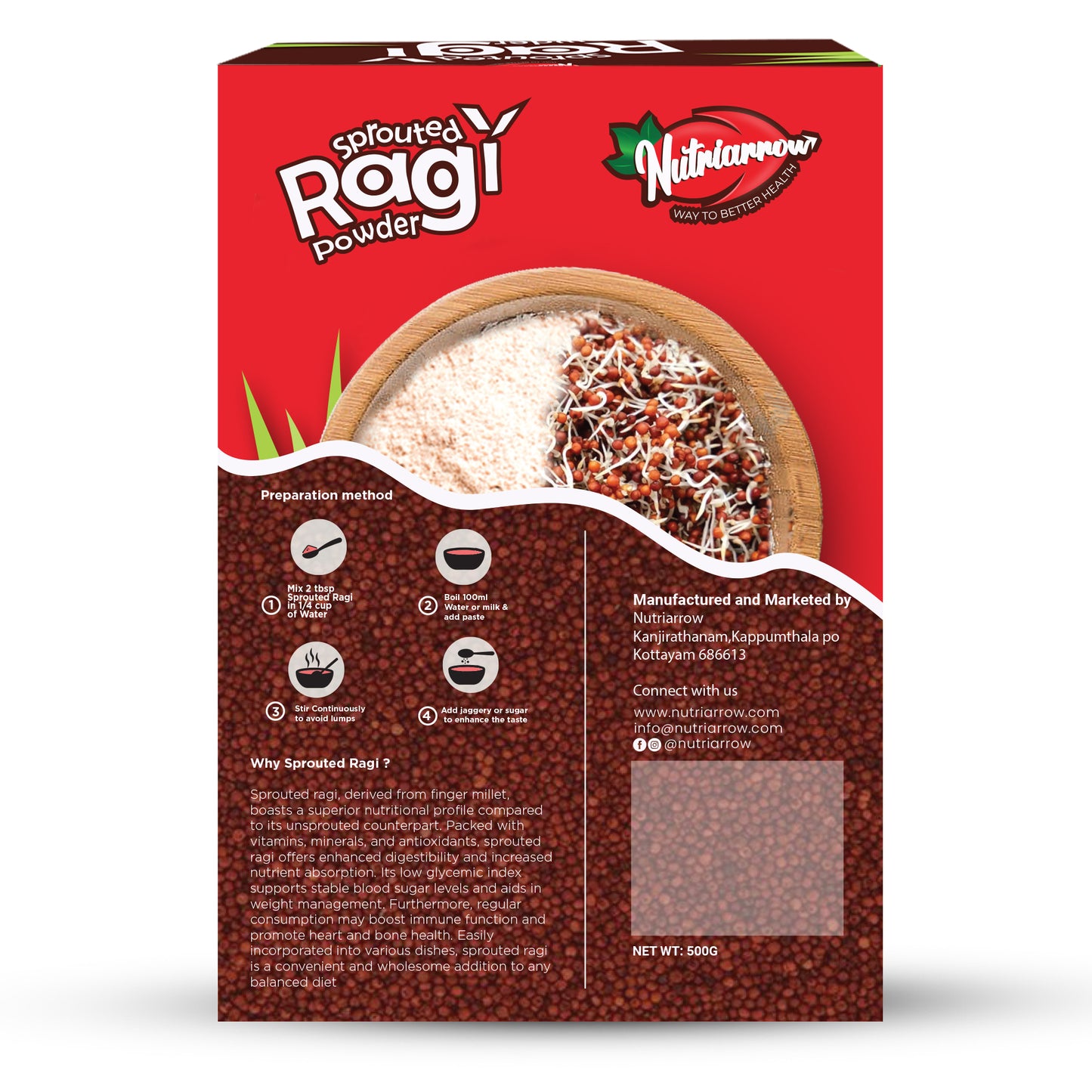 Sprouted Ragi Powder