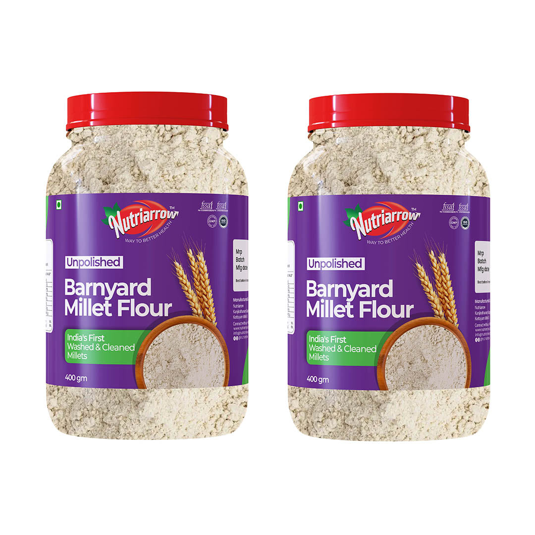 Barnyard Millet Flour - Unpolished Washed & Cleaned Premium Quality