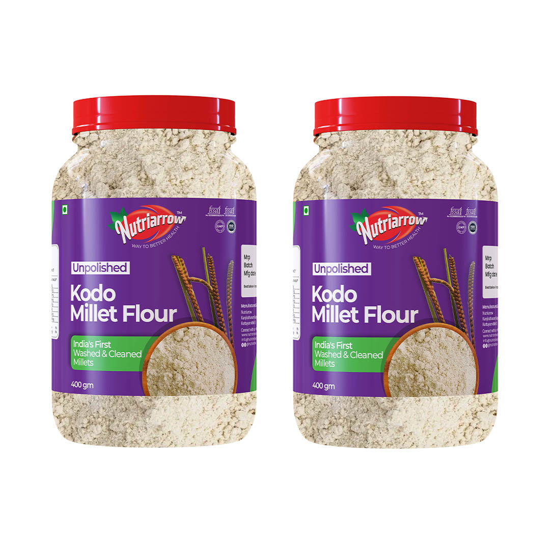 Kodo Millet Flour - Unpolished Washed & Cleaned Premium Quality