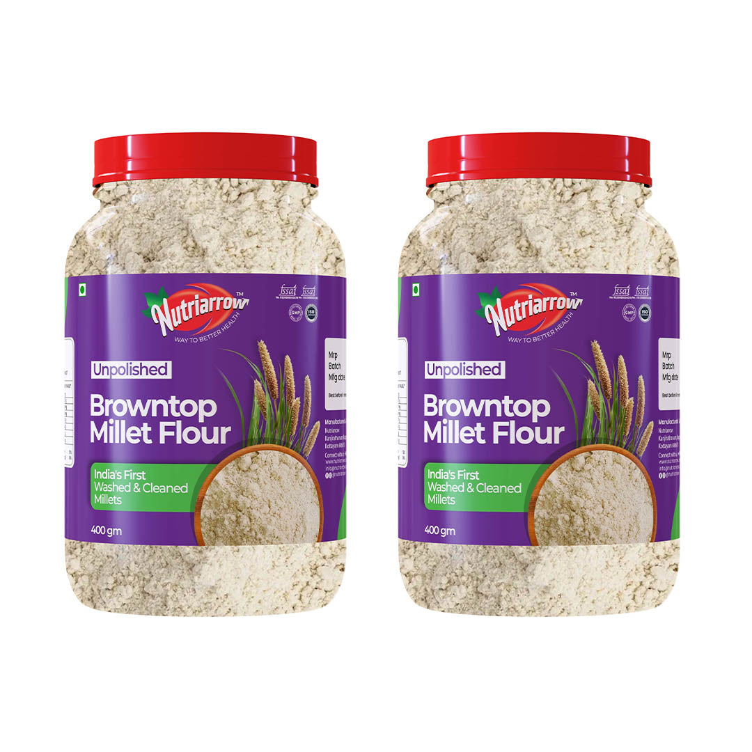 Browntop Millet Flour - Unpolished Washed & Cleaned Premium Quality
