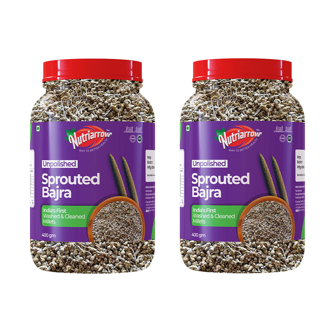 Sprouted Bajra - Unpolished Washed & Cleaned Premium Quality