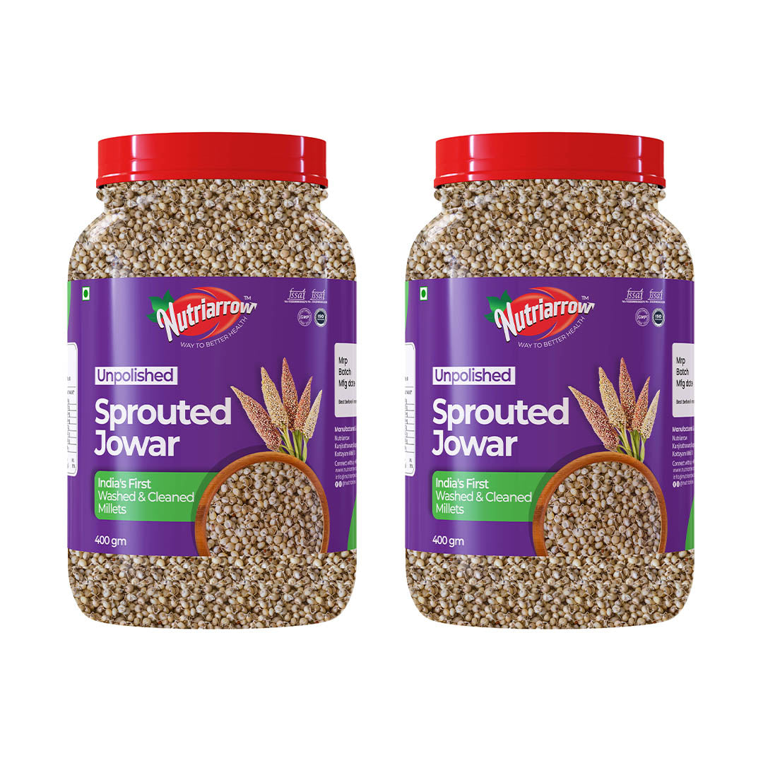 Sprouted Jowar - Unpolished Washed & Cleaned Premium Quality
