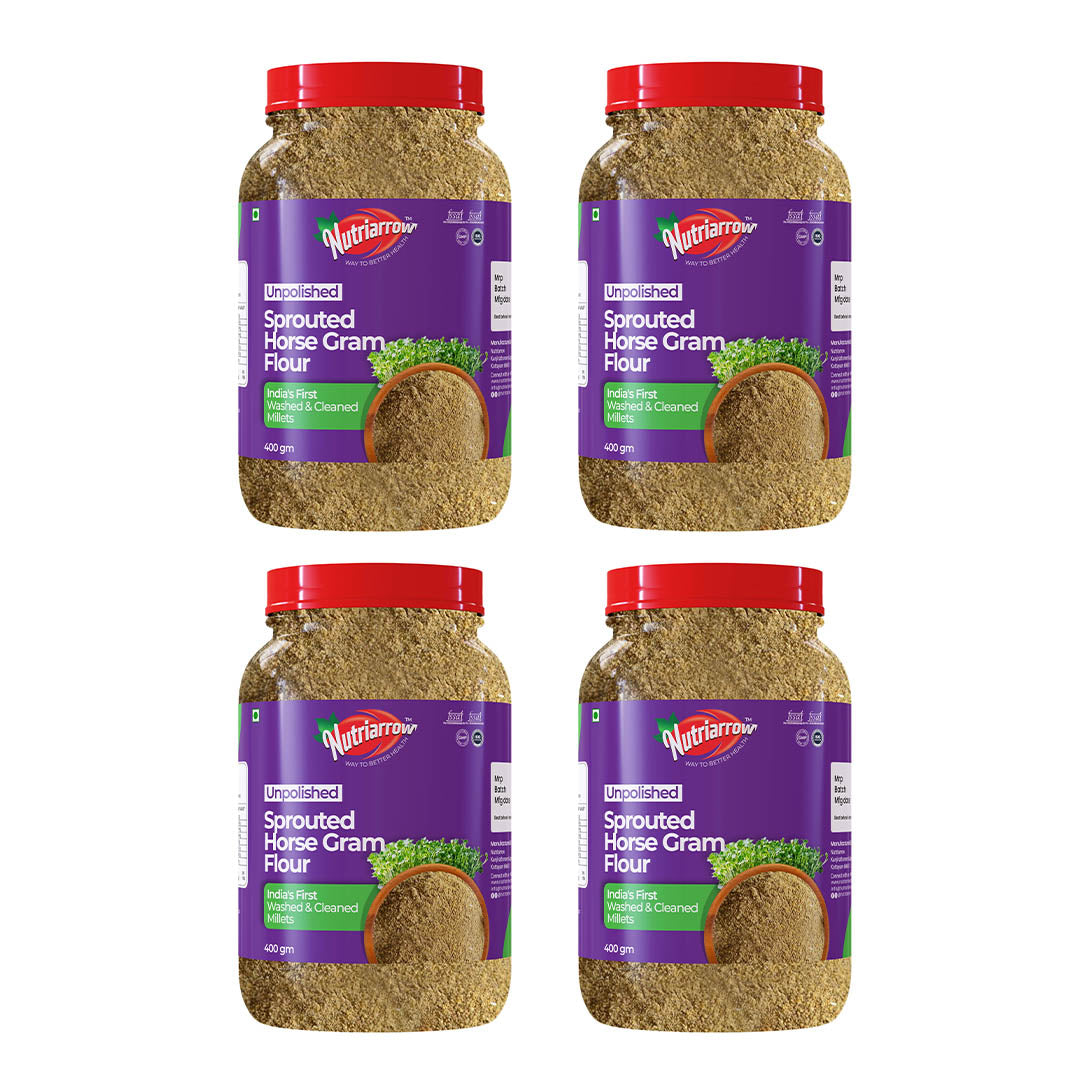 Sprouted Horse Gram Flour - Unpolished Washed & Cleaned Premium Quality