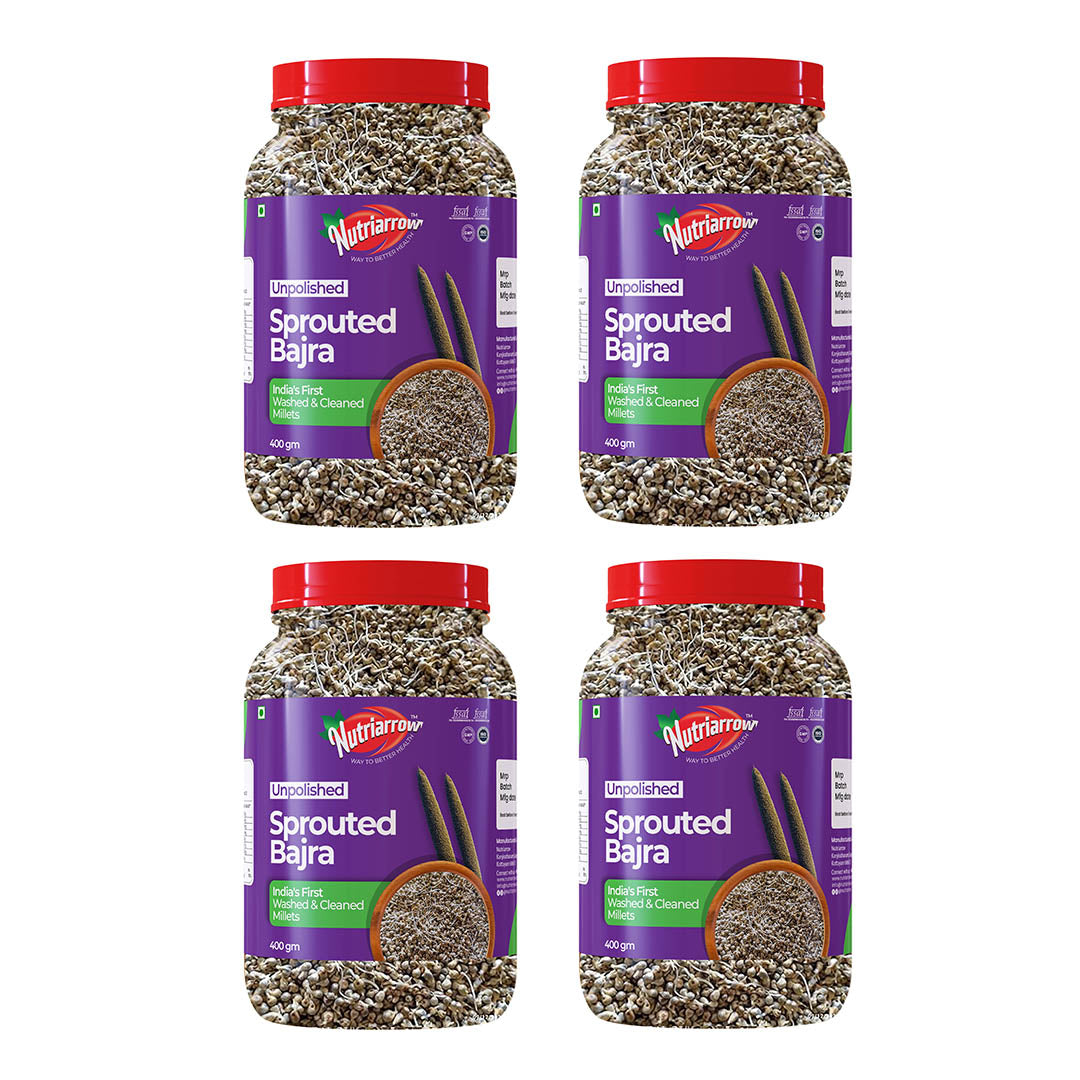 Sprouted Bajra - Unpolished Washed & Cleaned Premium Quality