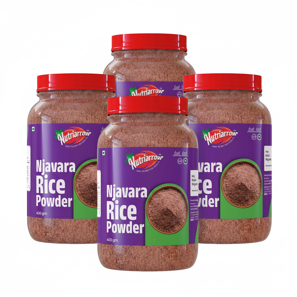 Nutriarrow Navara Rice Powder (Njavara / Shashtika Rice) | Traditional Kerala Rice | Unpolished | Naturally Processed