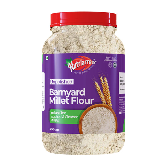 Barnyard Millet Flour - Unpolished Washed & Cleaned Premium Quality