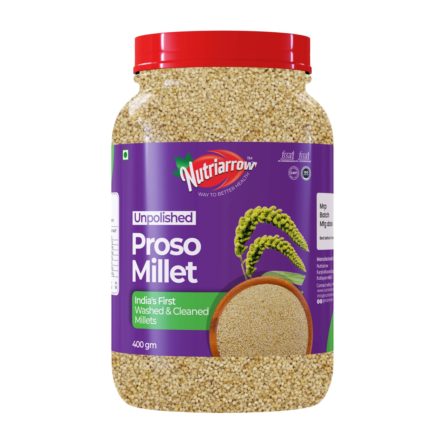 Proso Millet - Unpolished Washed & Cleaned Premium Quality