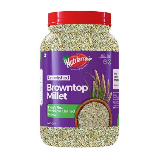 BrownTop Millet - Unpolished Washed & Cleaned Premium Quality