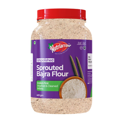 Sprouted Bajra Flour  - Unpolished Washed & Cleaned Premium Quality