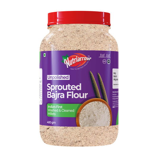 Sprouted Bajra Flour  - Unpolished Washed & Cleaned Premium Quality