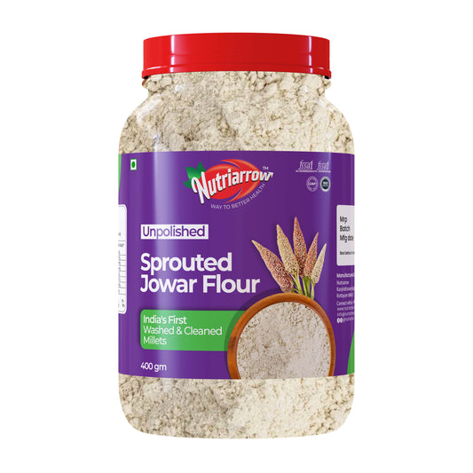 Sprouted Jowar Flour - Unpolished Washed & Cleaned Premium Quality