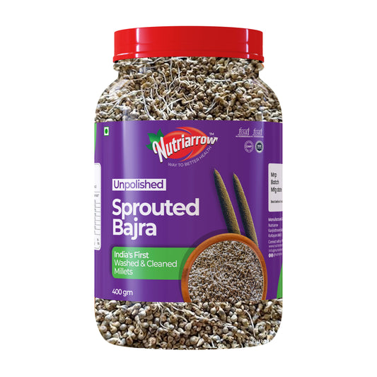 Sprouted Bajra  - Unpolished Washed & Cleaned Premium Quality