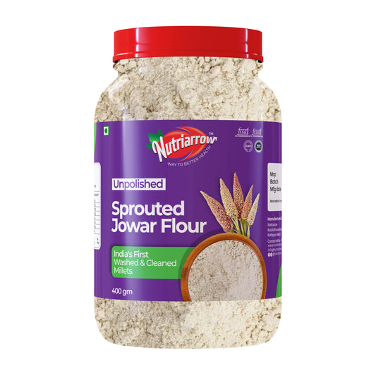 Sprouted Jowar Flour - Unpolished Washed & Cleaned Premium Quality