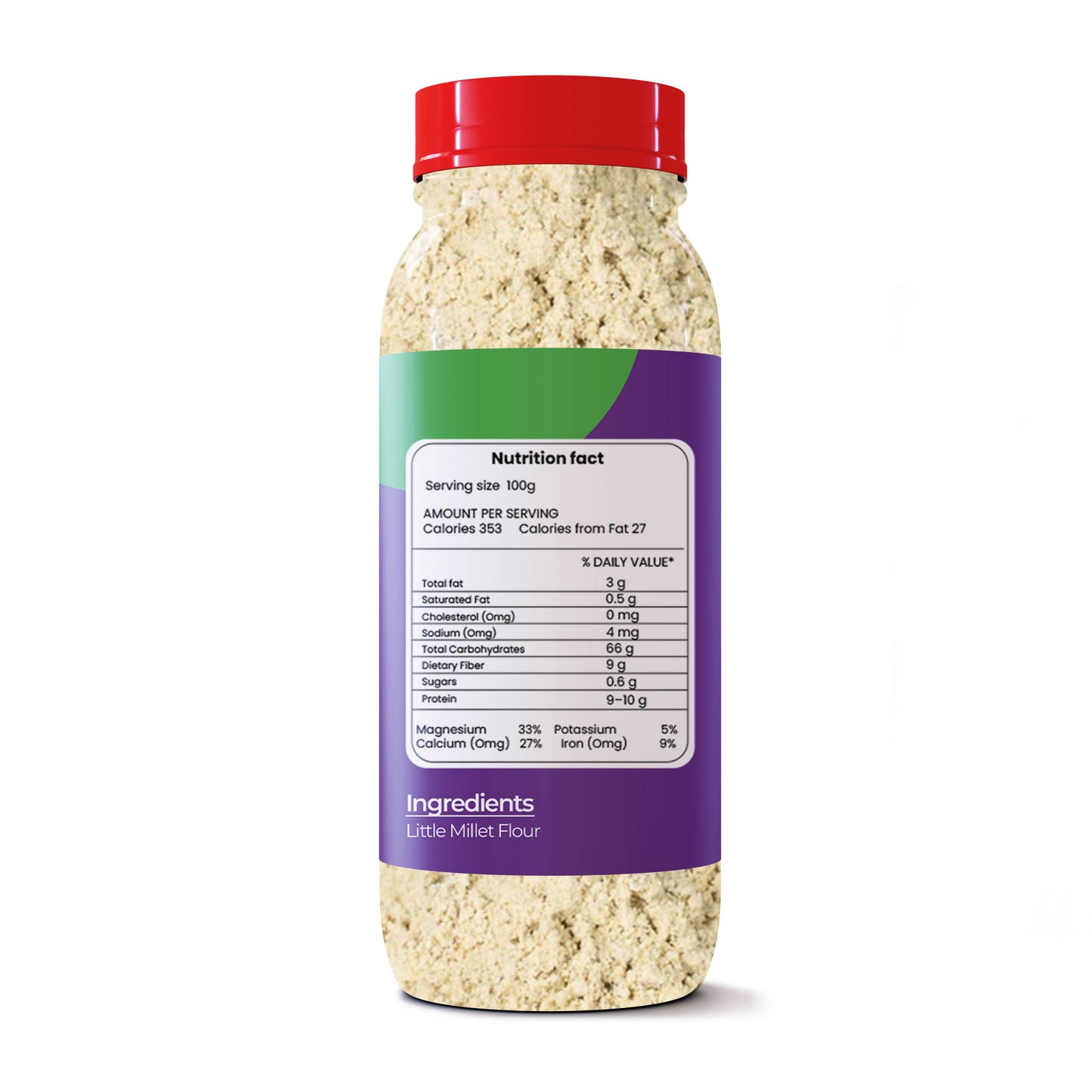 Little Millet Flour - Unpolished Washed & Cleaned Premium Quality