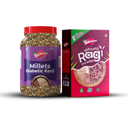 800g Millet Diabetic Kanji + 500g Sprouted Ragi Powder