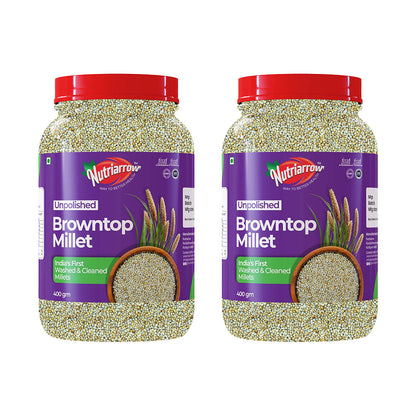 BrownTop Millet - Unpolished Washed & Cleaned Premium Quality