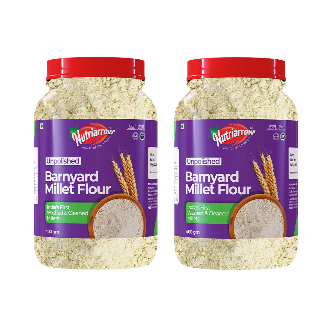 Barnyard Millet Flour - Unpolished Washed & Cleaned Premium Quality