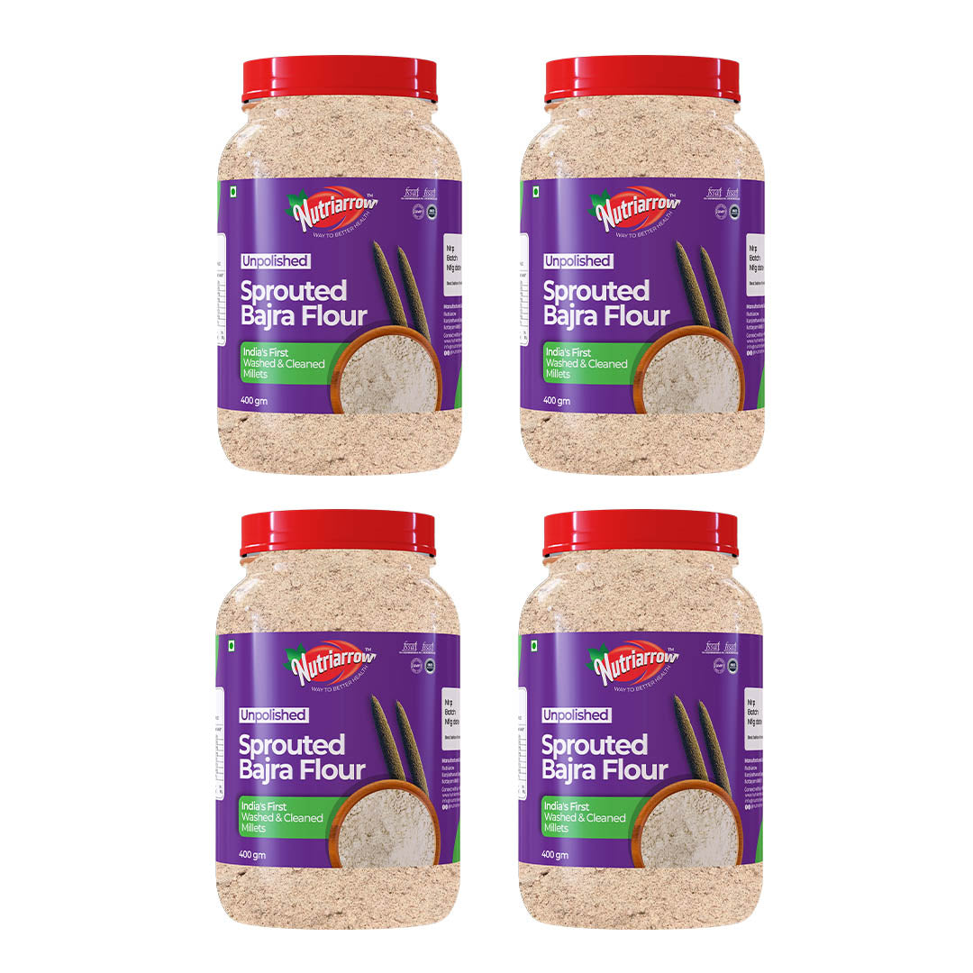 Sprouted Bajra Flour  - Unpolished Washed & Cleaned Premium Quality