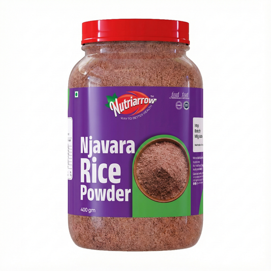 Nutriarrow Navara Rice Powder (Njavara / Shashtika Rice) | Traditional Kerala Rice | Unpolished | Naturally Processed