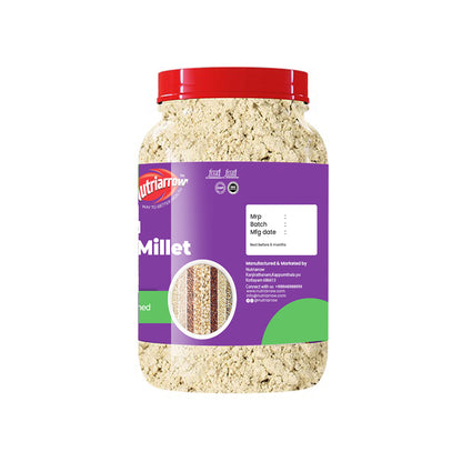 Multi Millet Flour | 8 Millet Flour Blend | Foxtail, Little, Barnyard, Proso, Kodo Millet with Sprouted Ragi, Sprouted Jowar & Sprouted Pearl Millet | Unpolished Millet Powder